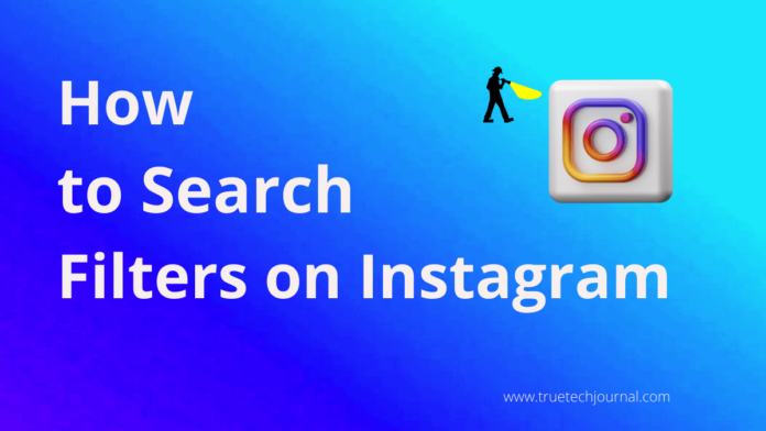 how to search filters on instagram